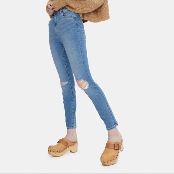 Rolla's East Coast Skinny Distressed Ankle Jeans in Ocean Worn Size 26 NWT - Picture 4 of 12